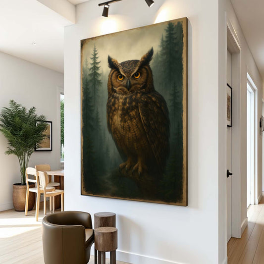 Watcher of the Woods – Owl Wall Art