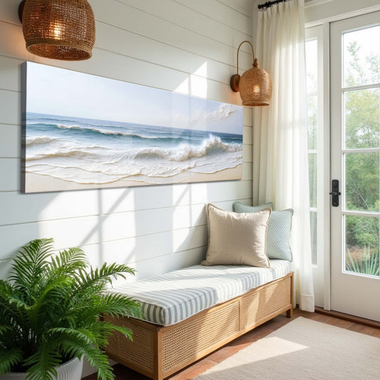 Ocean Wave Seascape – Coastal Shoreline Wall Art