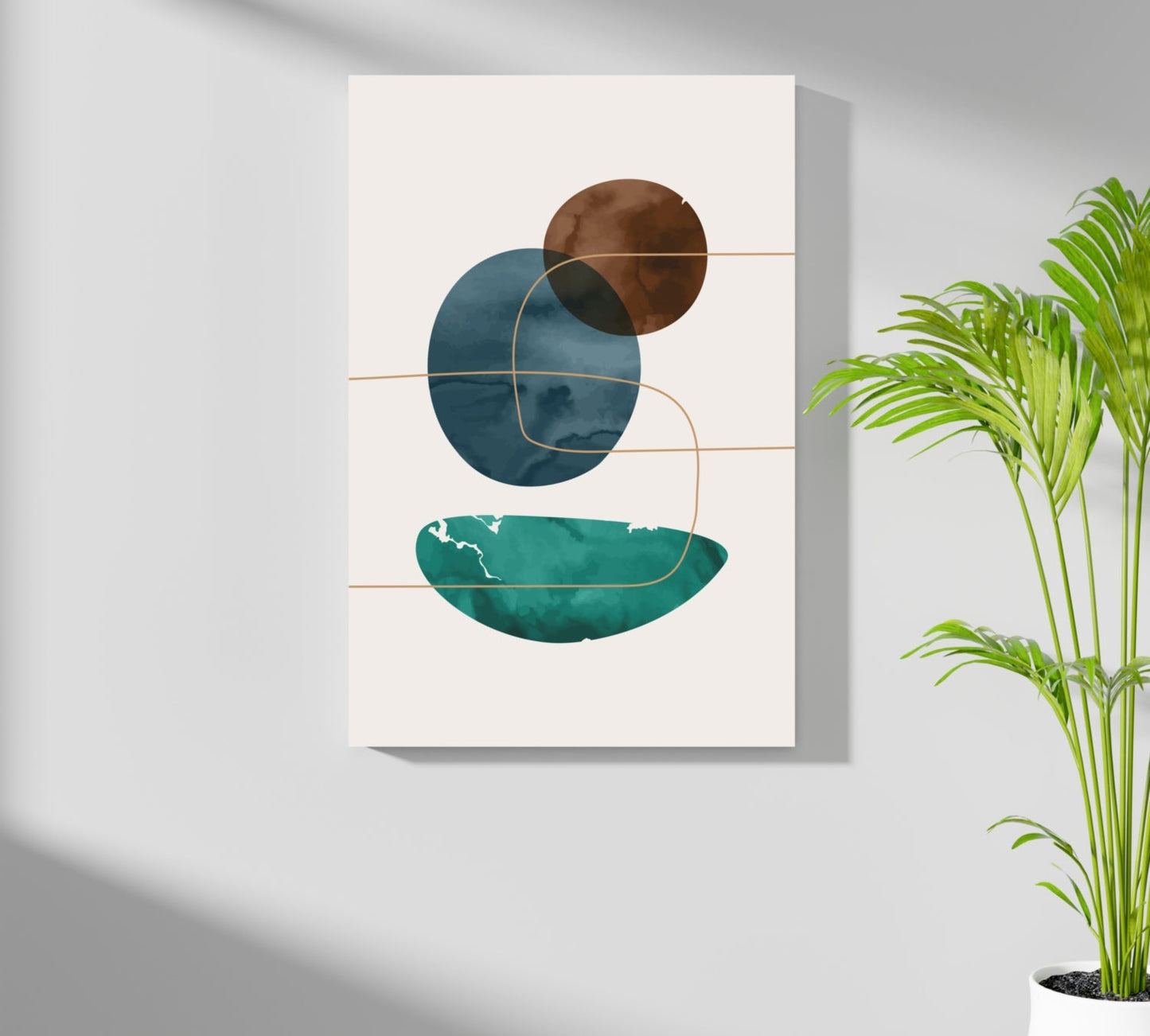 Orbit Lines Study – Modern Abstract Aluminum Print