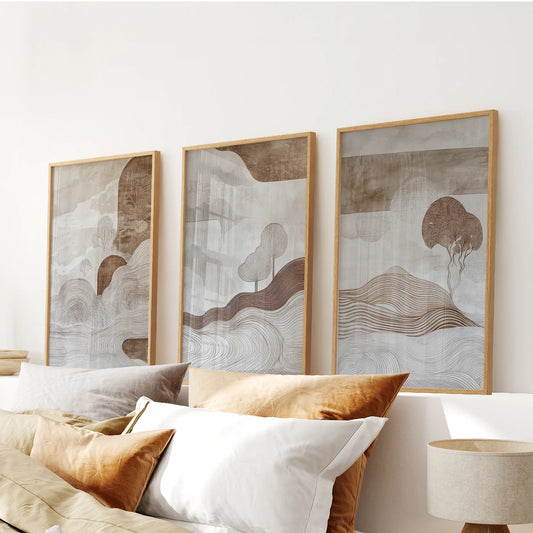 Wabi Sabi Line Art – 3 Piece Wall Art Set