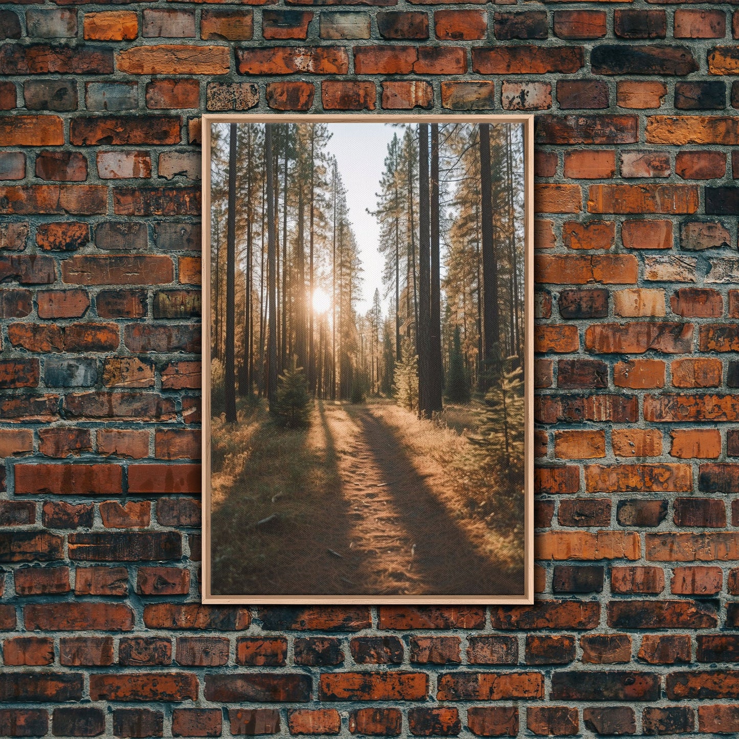 Golden Quiet – Autumn Forest Canvas Art