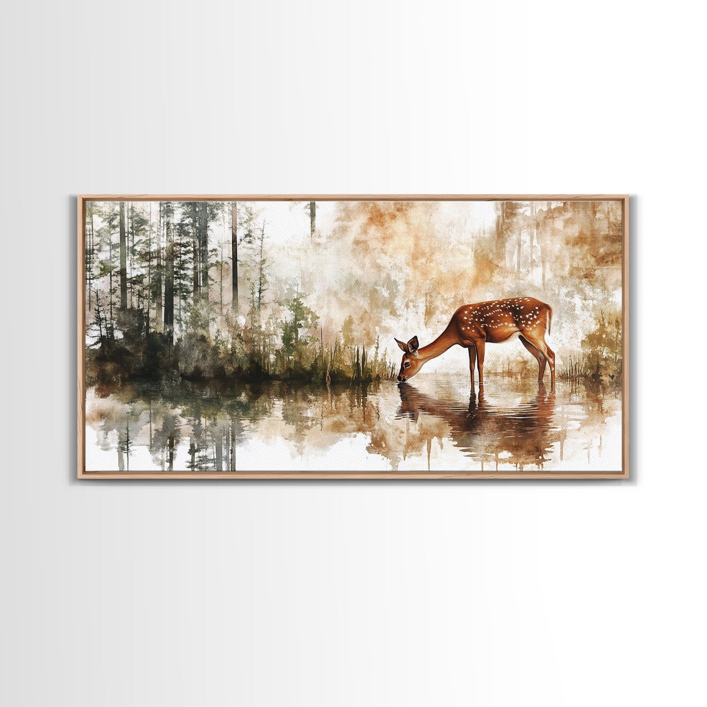 Forest Edge Deer – Woodland Nature Wall Art