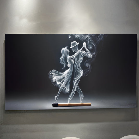 Embers of a Dance, Couple Canvas Wall Art, Modern Romantic Home Decor