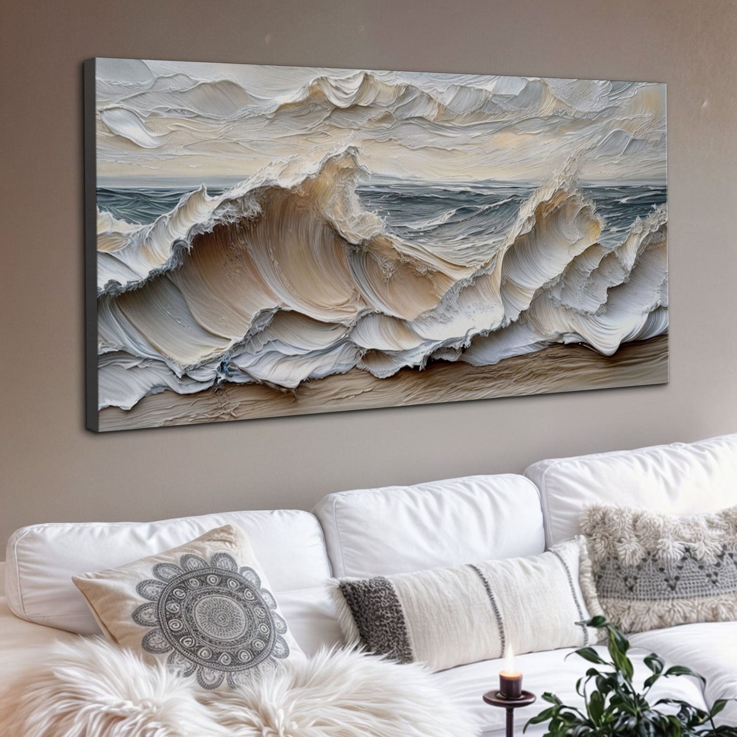 Ocean Waves – Textured Coastal Wall Art