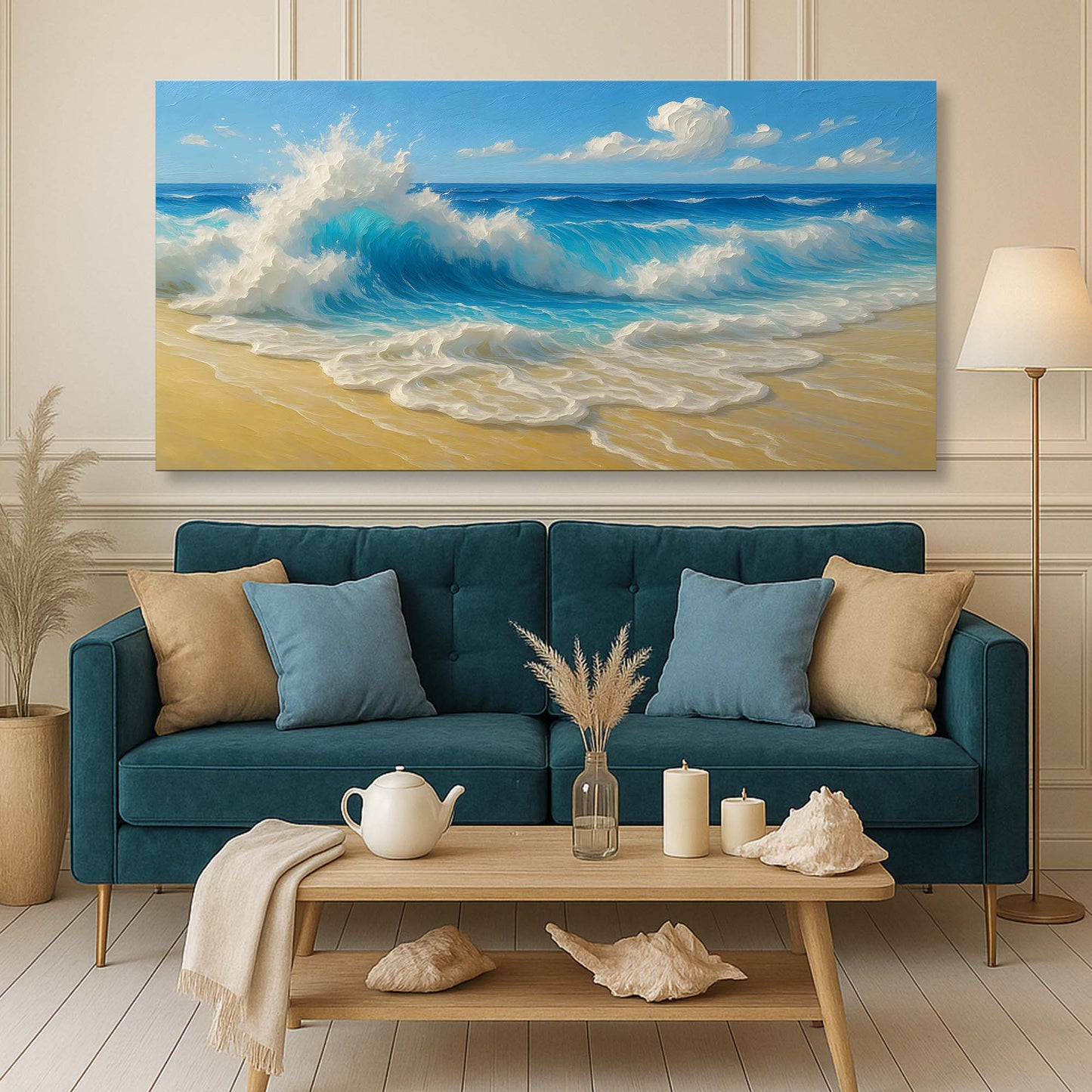 Coastal Morning Wave – Canvas Wall Art V