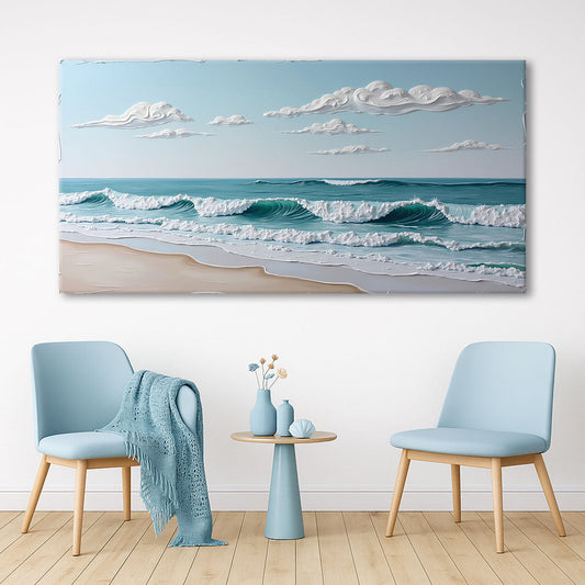 Serene Ocean Wave XI – Coastal Shoreline Wall Art