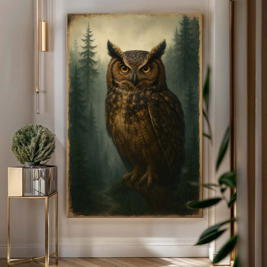 Watcher of the Woods – Owl Wall Art