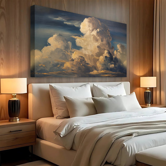 Daydreams in the Clouds, Cloud Canvas Wall Art, Serene Sky Decor