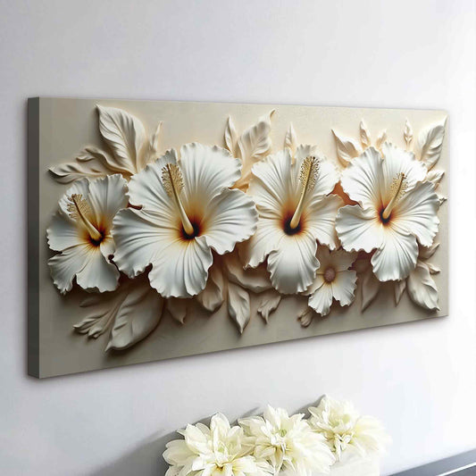 Floral Abstract Wall Art VII — Textured Neutral Botanical Canvas Wall Art