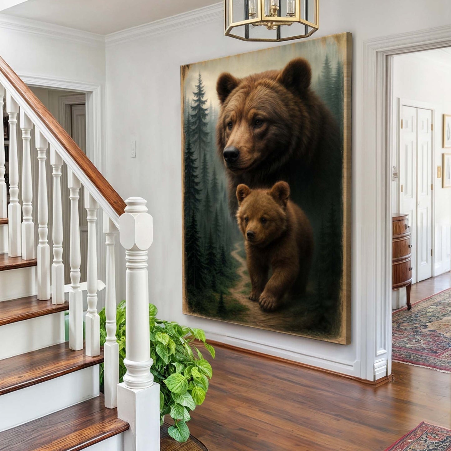 Guided by the Wild – Bear and Cub Wall Art