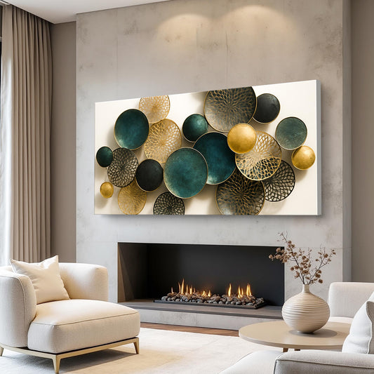 Lotus Leaf Abstract Wall Art VIII