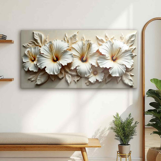 Floral Abstract Wall Art VII — Textured Neutral Botanical Canvas Wall Art