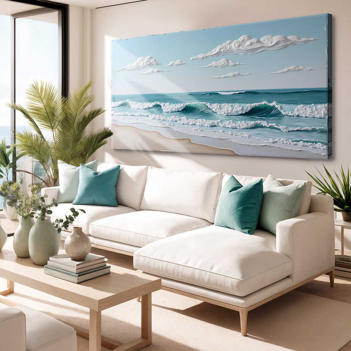 Serene Ocean Wave XI – Coastal Shoreline Wall Art
