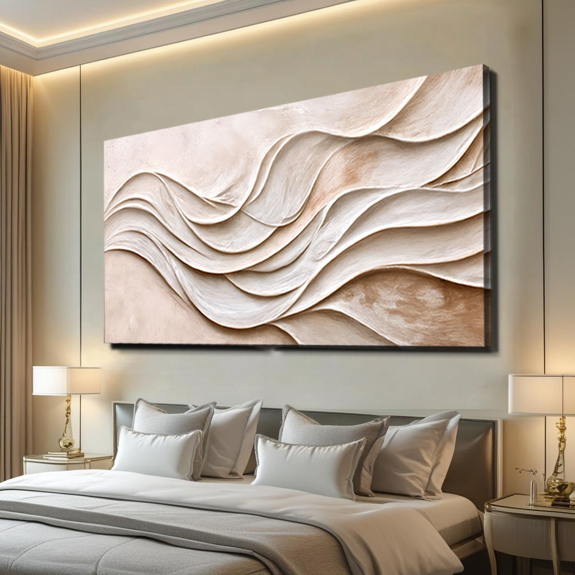 Minimal Drift XIII – Modern Neutral Abstract Canvas Art