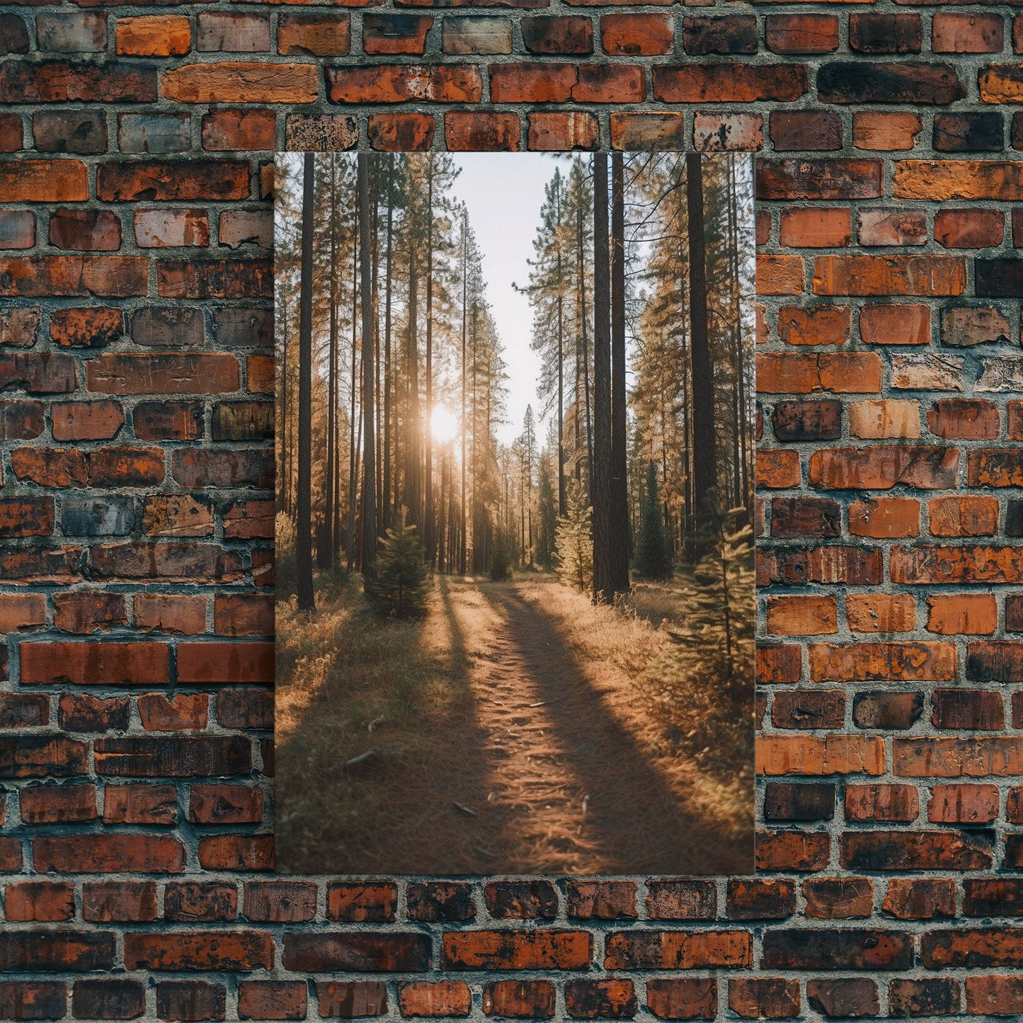 Golden Quiet – Autumn Forest Canvas Art