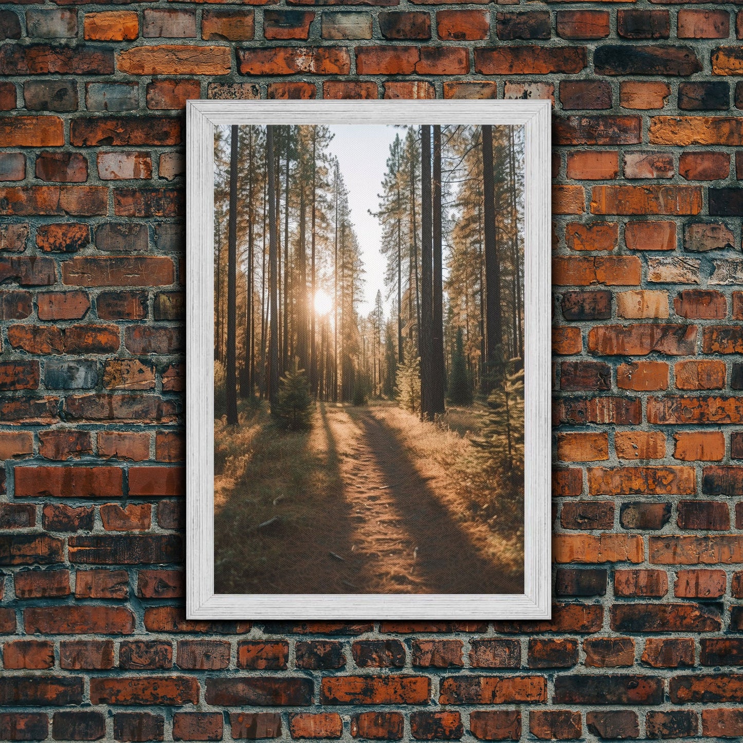 Golden Quiet – Autumn Forest Canvas Art