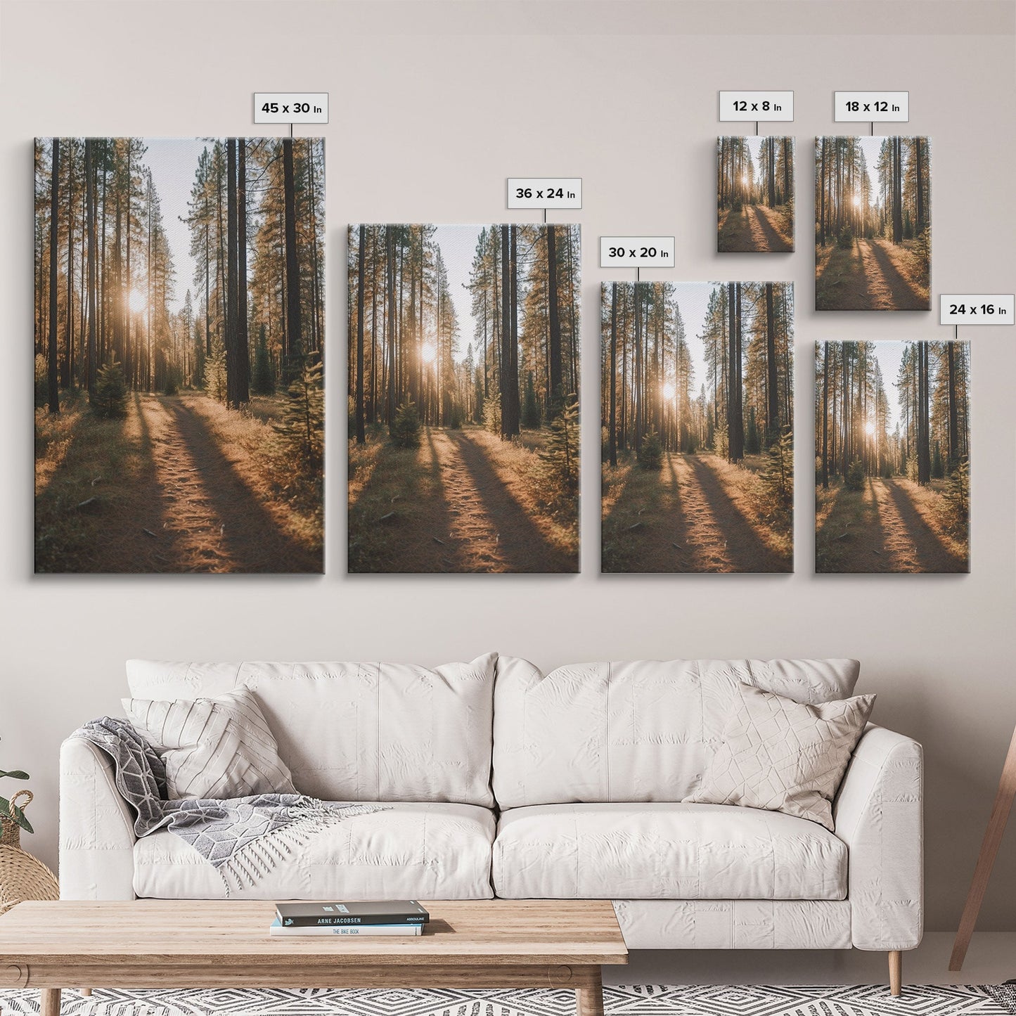 Golden Quiet – Autumn Forest Canvas Art