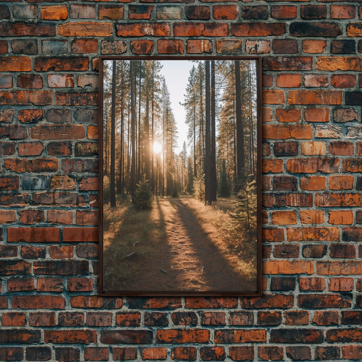 Golden Quiet – Autumn Forest Canvas Art