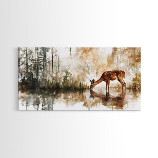 Forest Edge Deer – Woodland Nature Wall Art