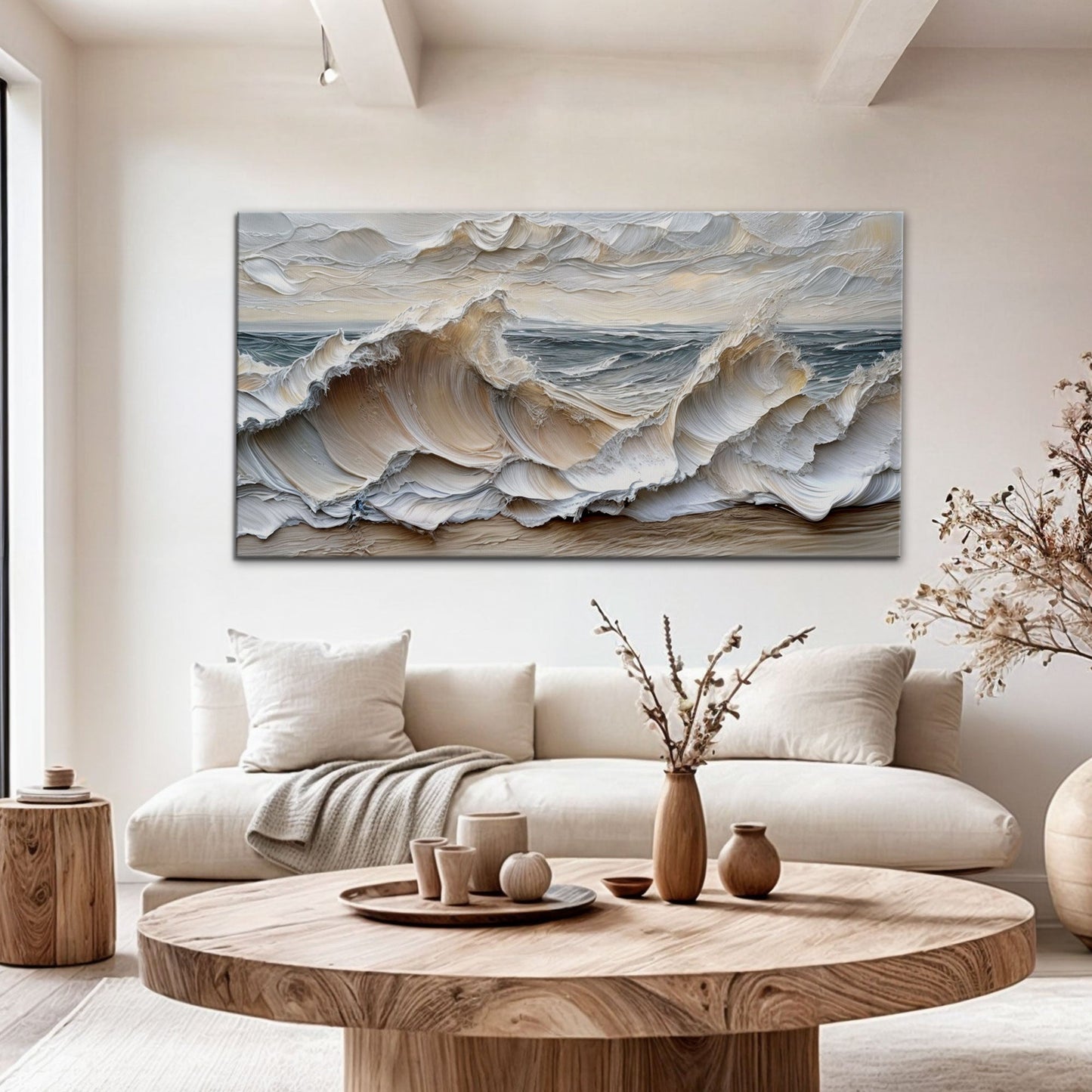 Ocean Waves – Textured Coastal Wall Art