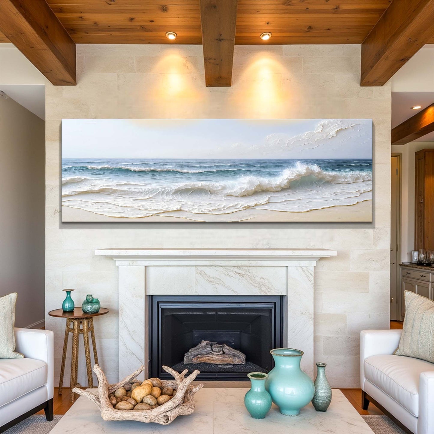 Ocean Wave Seascape – Coastal Shoreline Wall Art