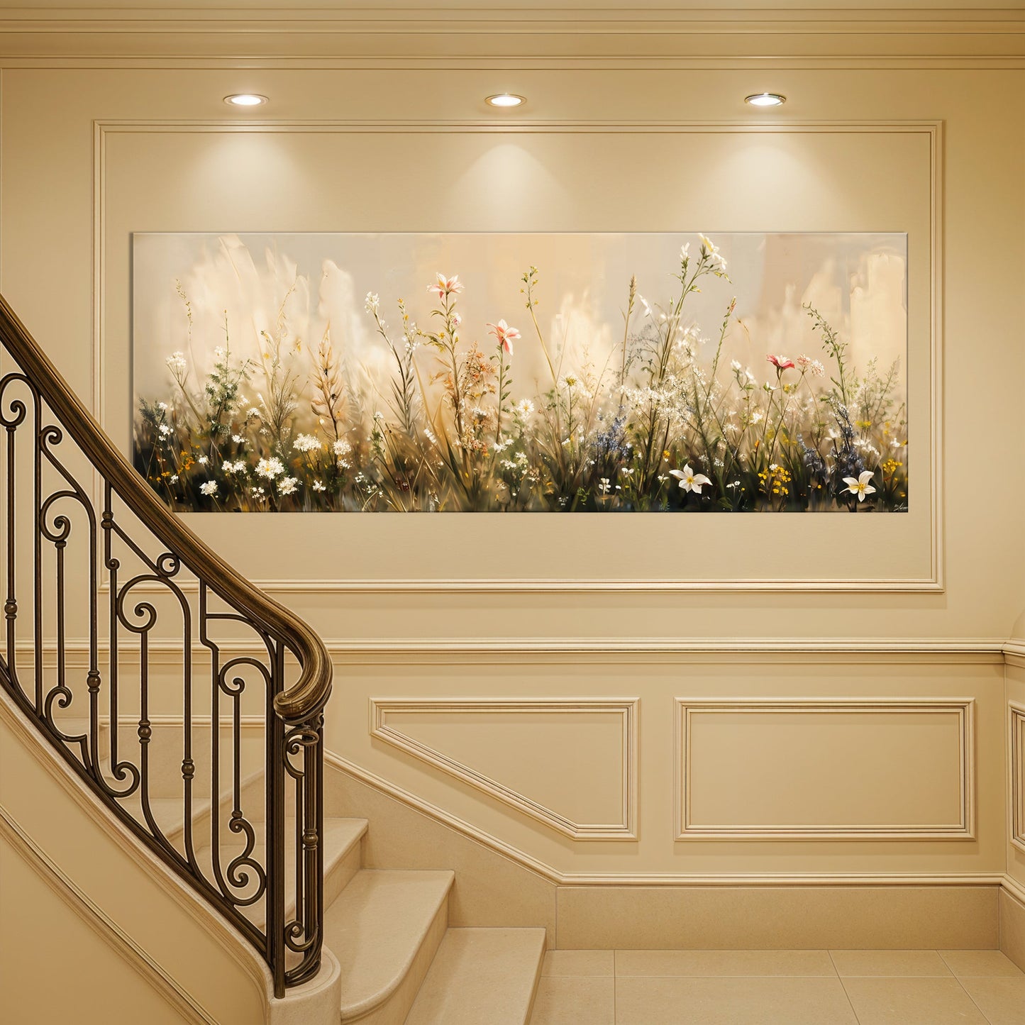 Soft Wildflower Field – Canvas Wall Art