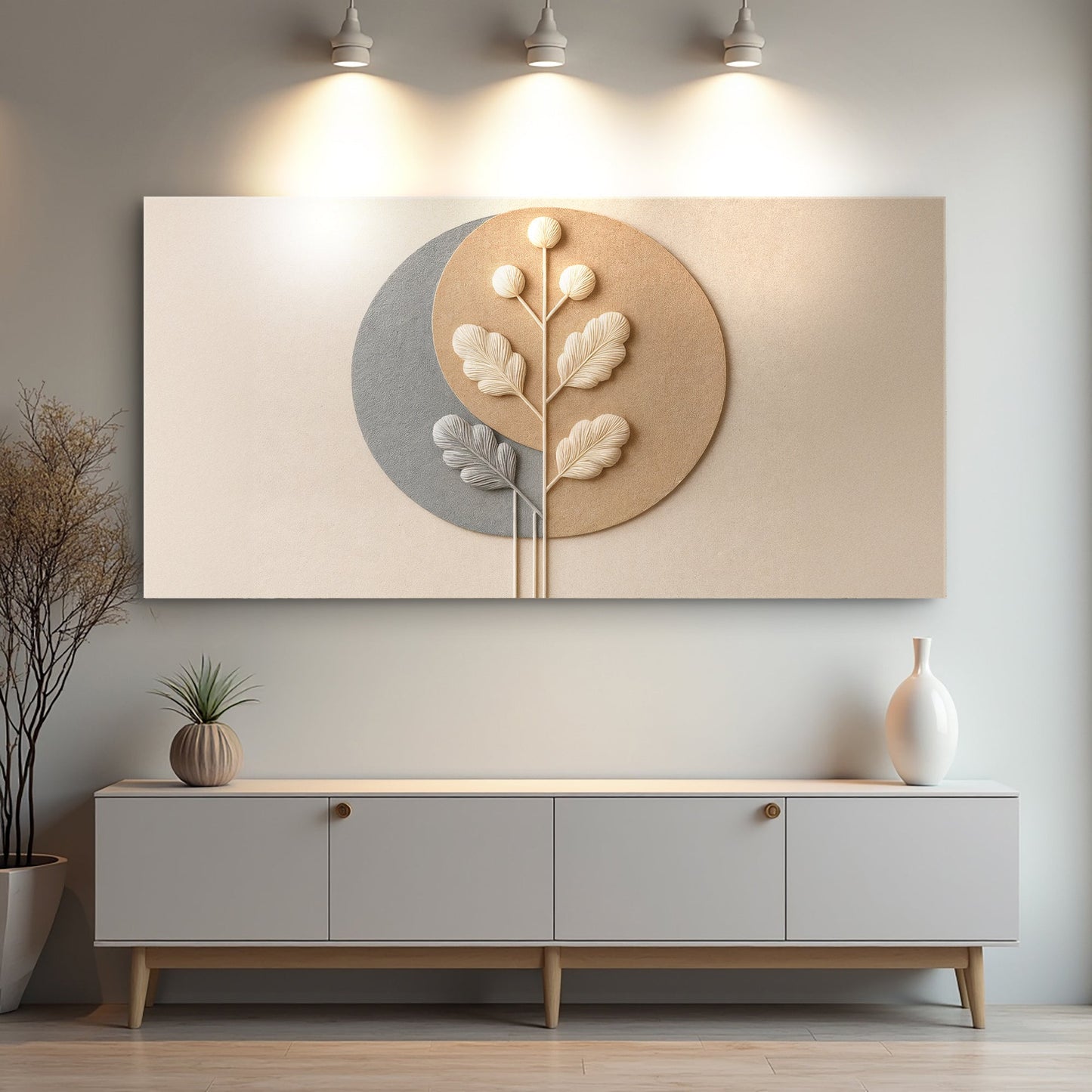 Modern Abstract Minimalist XII – Textured Neutral Wall Art