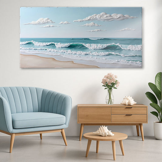 Serene Ocean Wave XI – Coastal Shoreline Wall Art