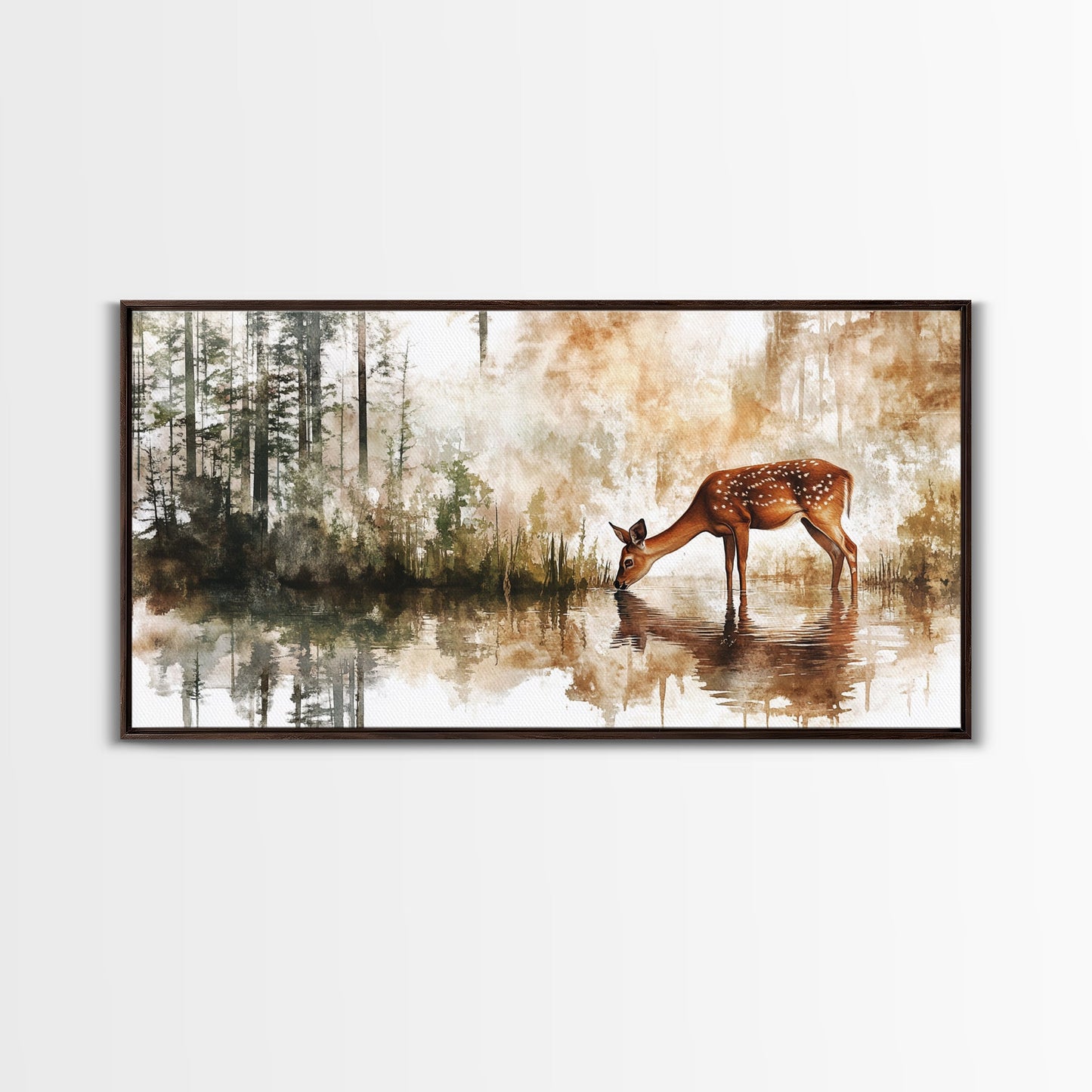 Forest Edge Deer – Woodland Nature Wall Art