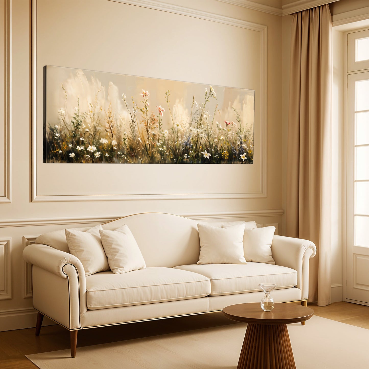 Soft Wildflower Field – Canvas Wall Art