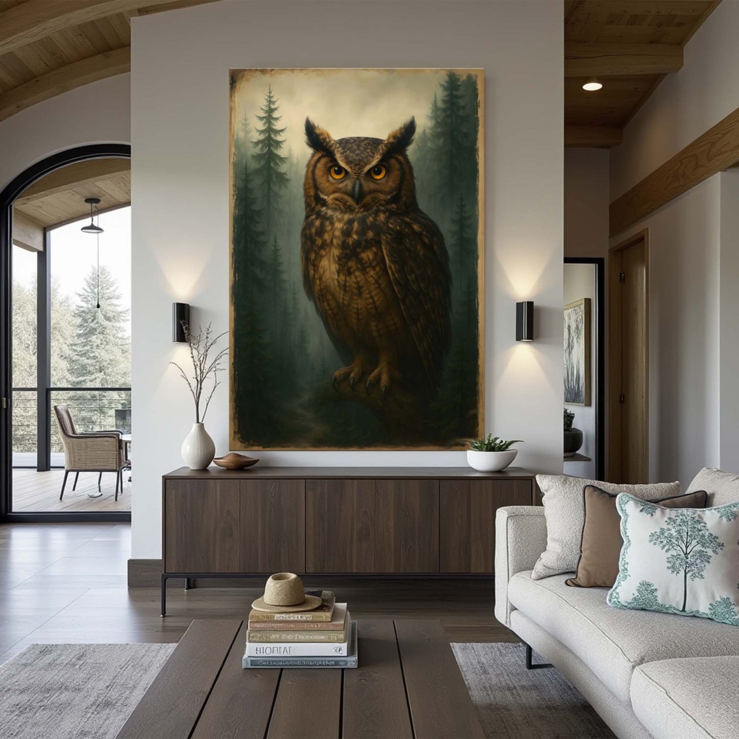 Watcher of the Woods – Owl Wall Art