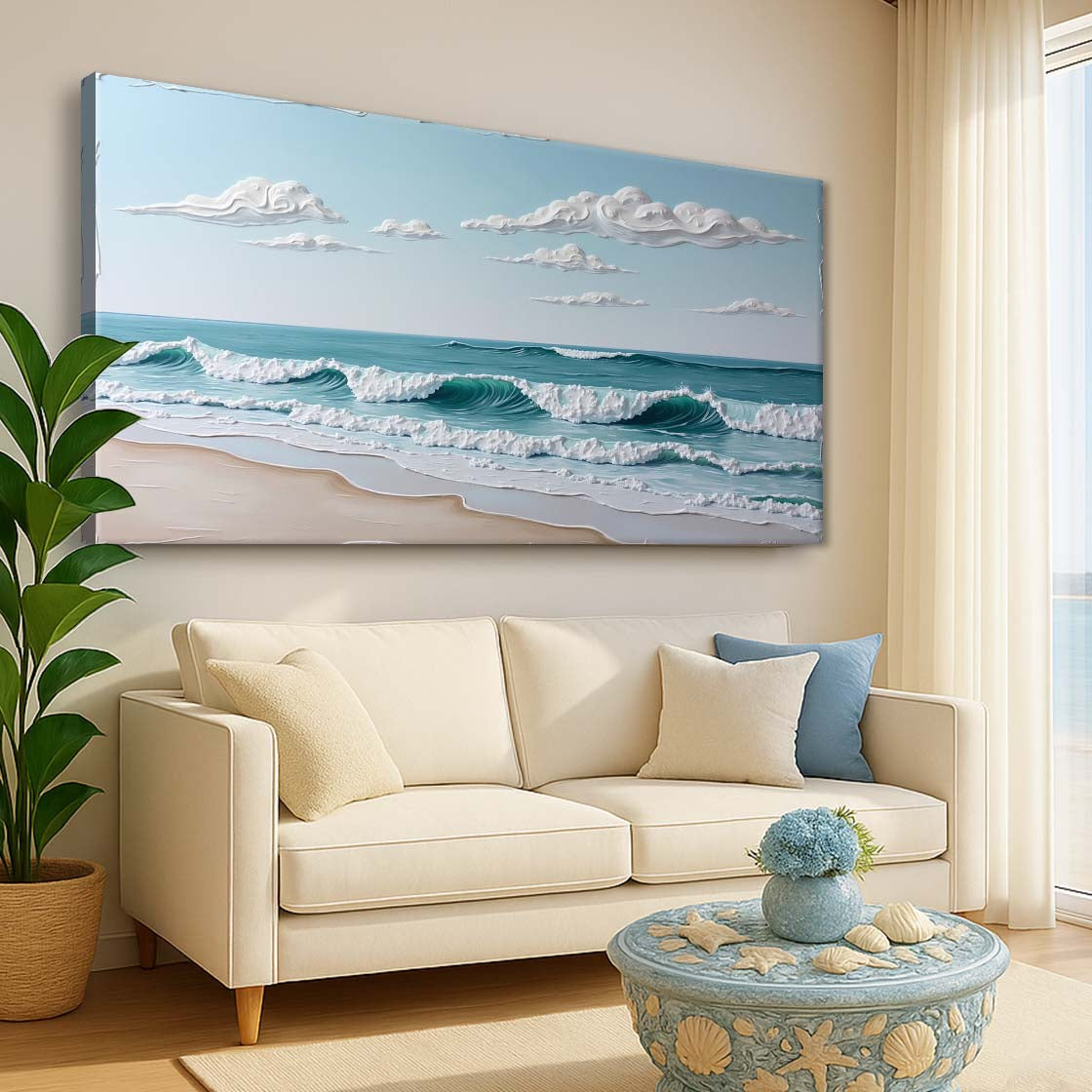 Serene Ocean Wave XI – Coastal Shoreline Wall Art