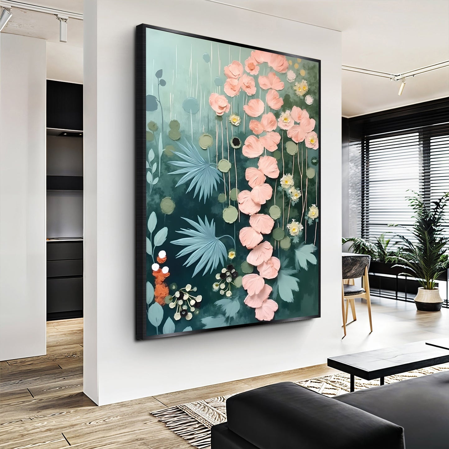 Secret Garden Wall Art II — Modern Botanical Canvas Wall Art