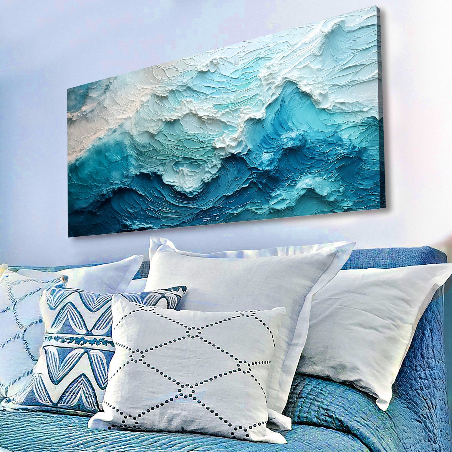Blue Ocean Seascape II – Modern Coastal Wall Art