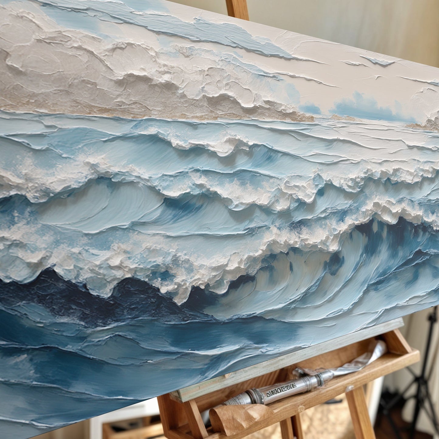Ocean Embrace – Textured Canvas Wall Art
