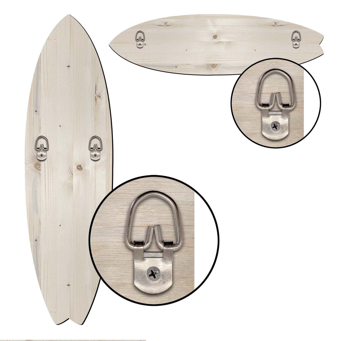 Pelican Surfboard – Handcrafted Wooden Coastal Wall Art