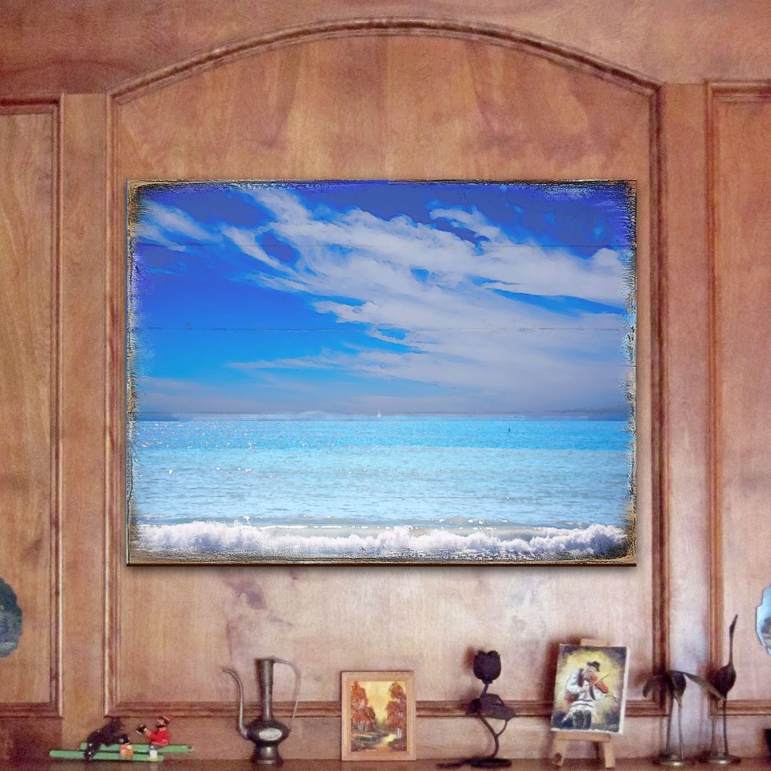 Beach Wood — Handcrafted Coastal Wooden Wall Art (Nature Wonders 95226‑3B)