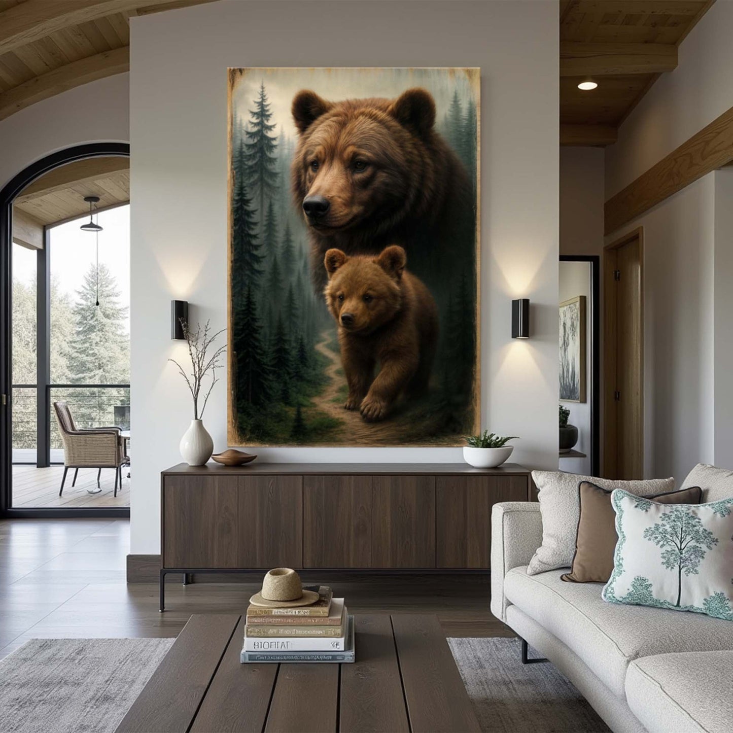 Guided by the Wild – Bear and Cub Wall Art