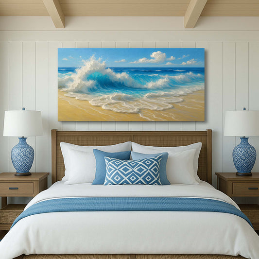 Coastal Morning Wave – Canvas Wall Art V