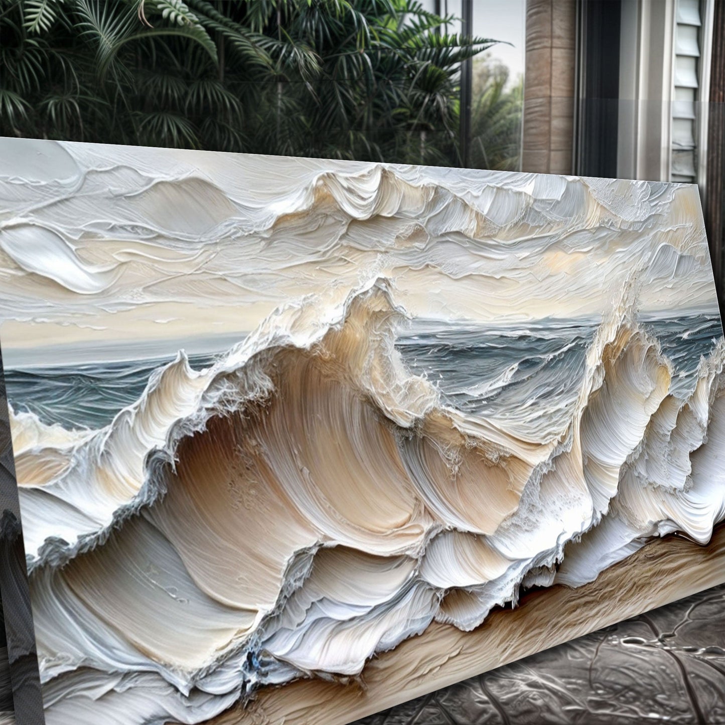 Ocean Waves – Textured Coastal Wall Art