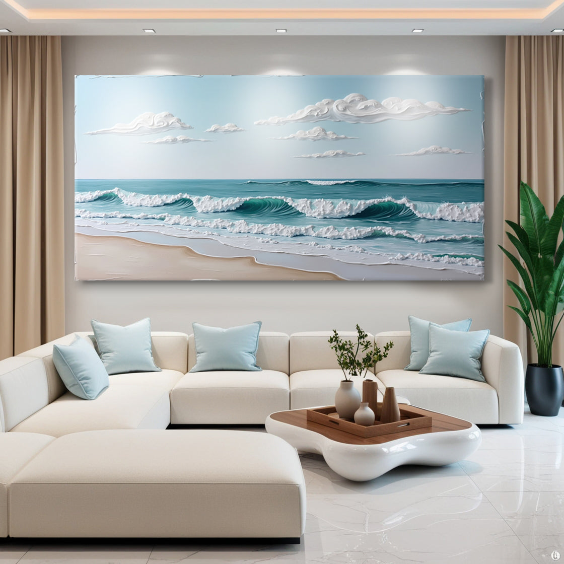 Serene Ocean Wave XI – Coastal Shoreline Wall Art