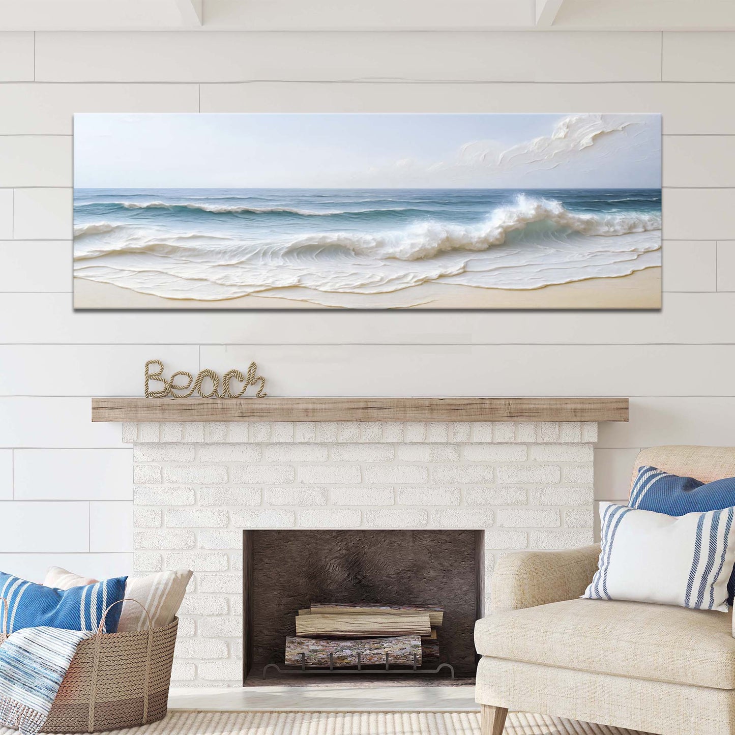 Ocean Wave Seascape – Coastal Shoreline Wall Art