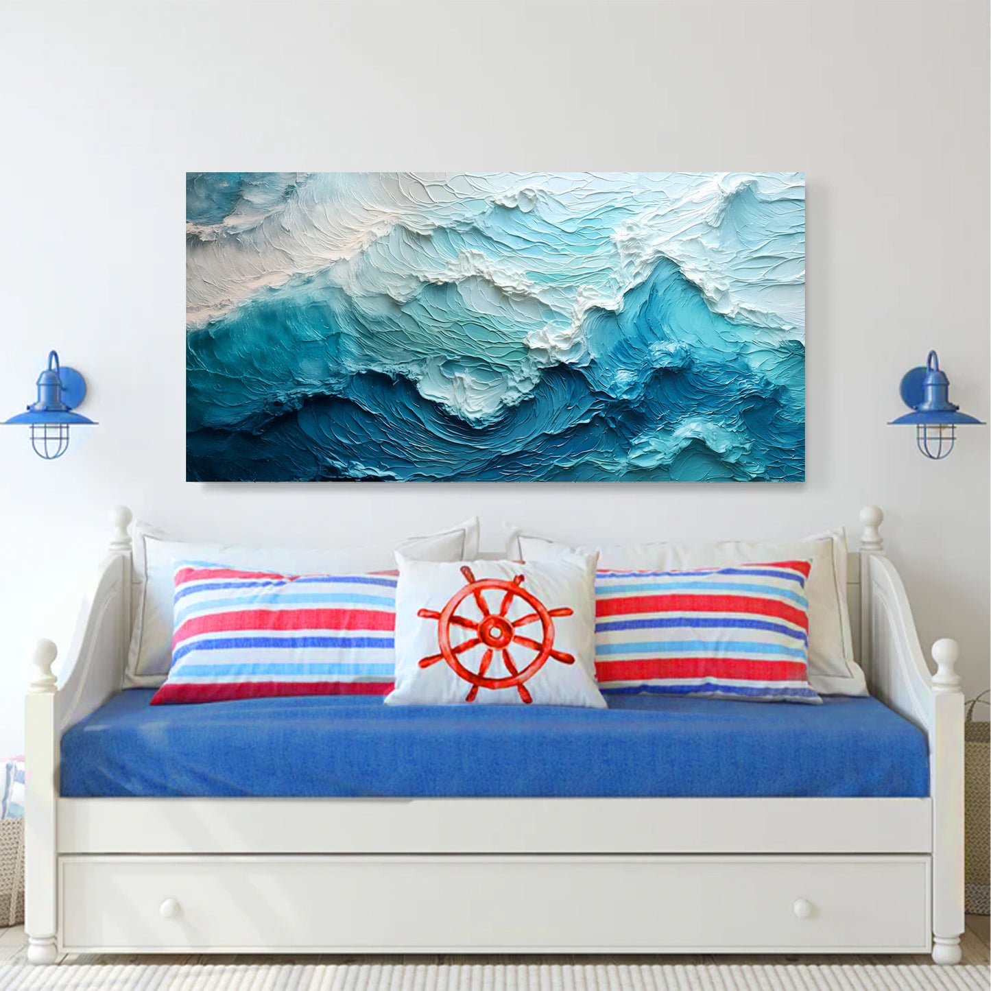 Blue Ocean Seascape II – Modern Coastal Wall Art