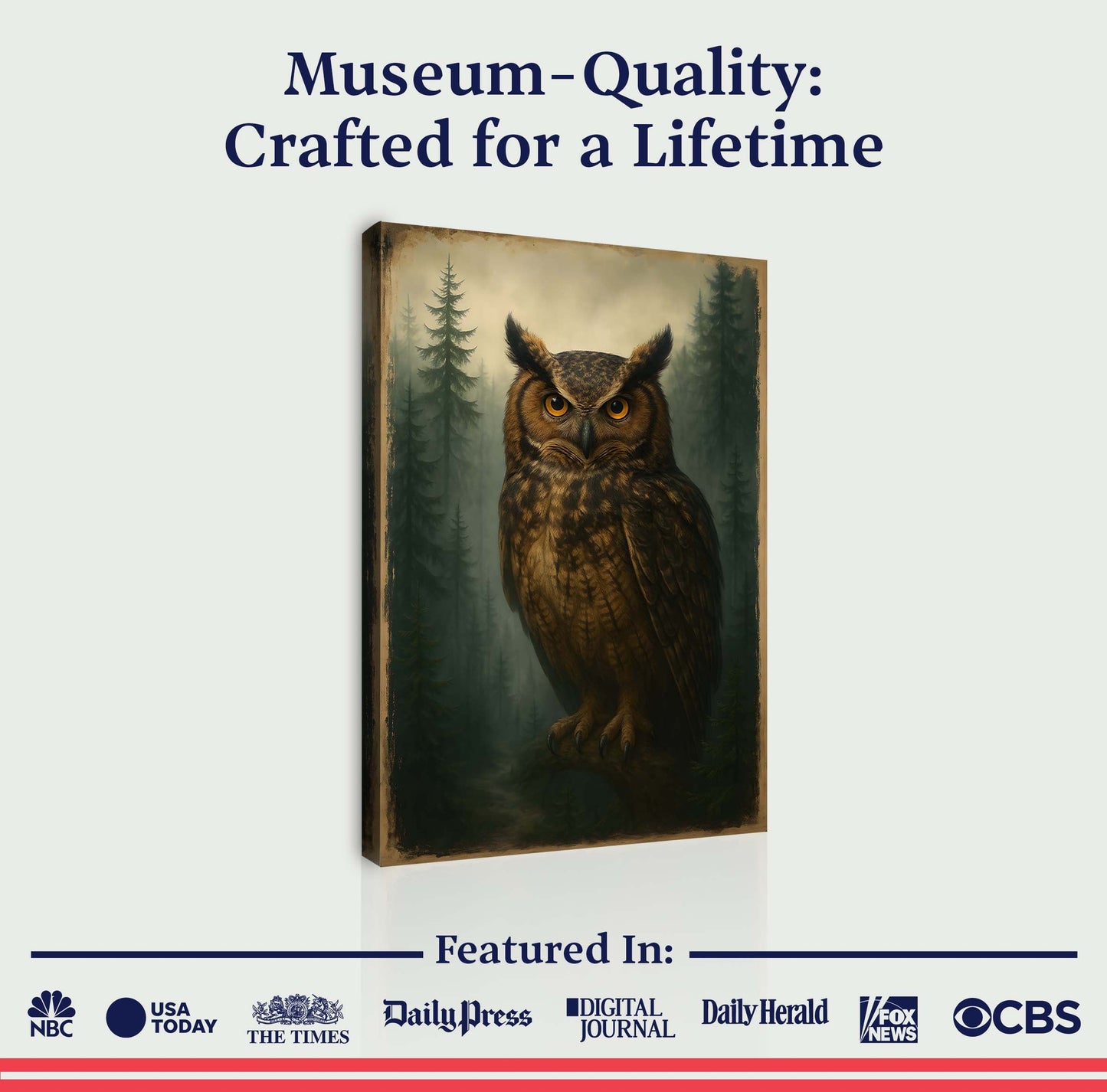 Watcher of the Woods – Owl Wall Art