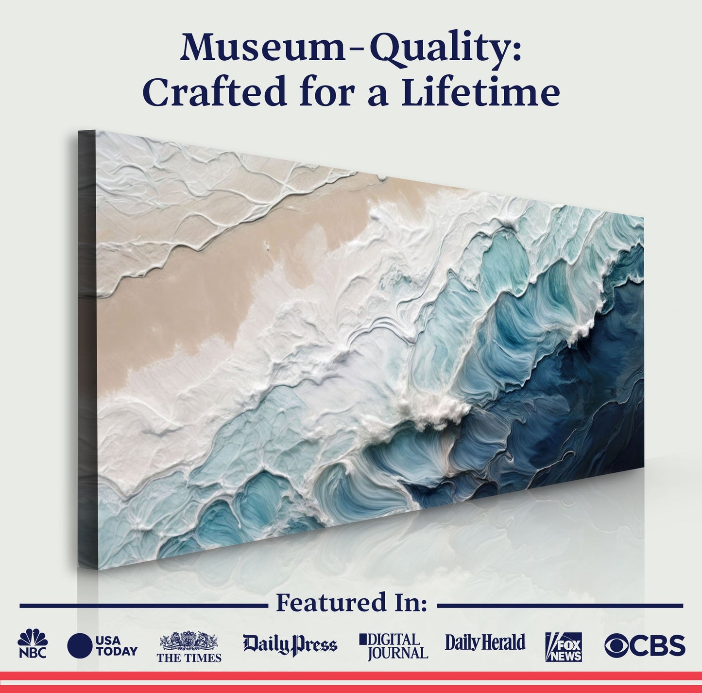 Crashing Coastal Waves – Ocean Shoreline Wall Art