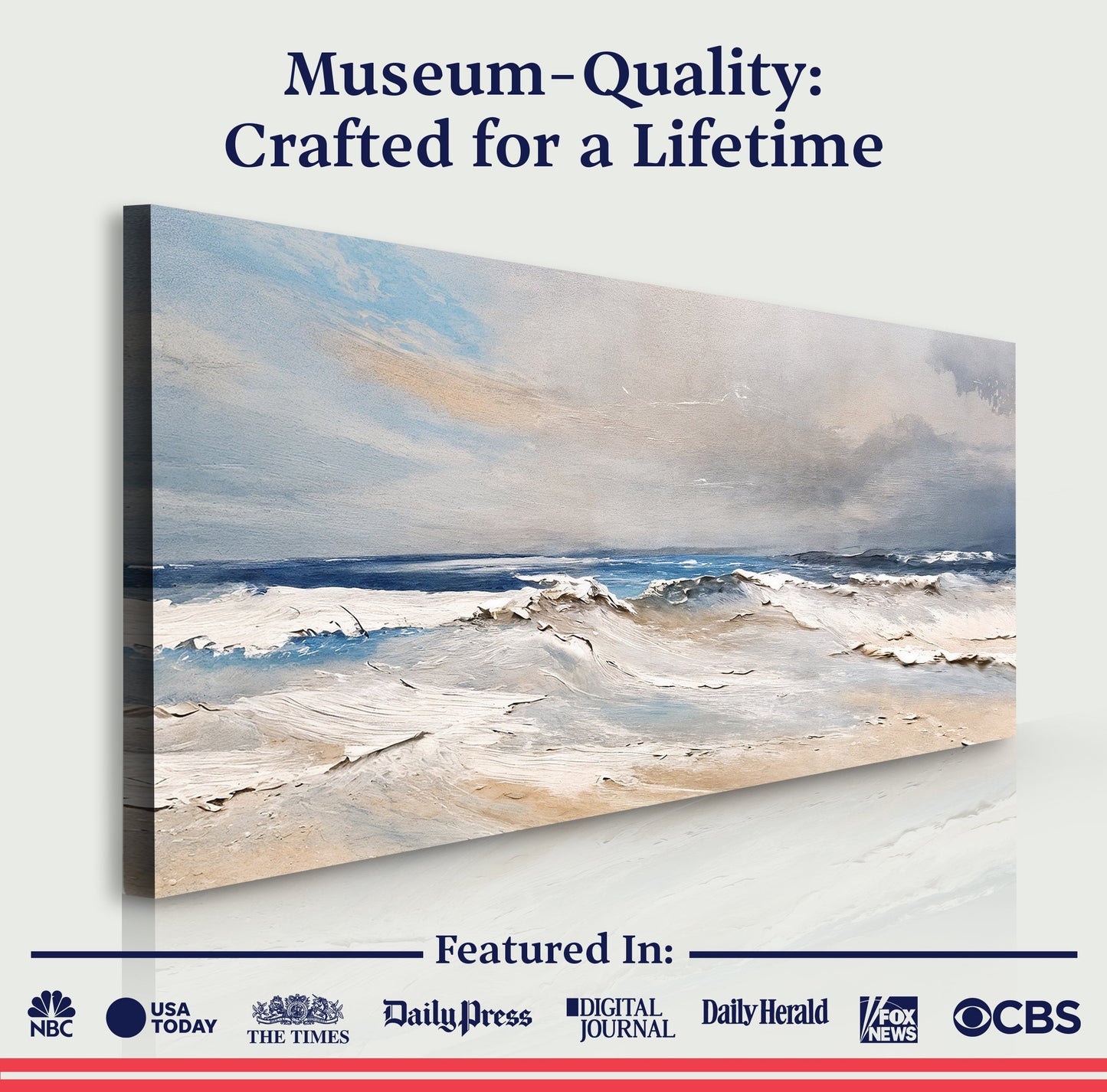 Ocean Wave Seascape IX – Coastal Shoreline Wall Art