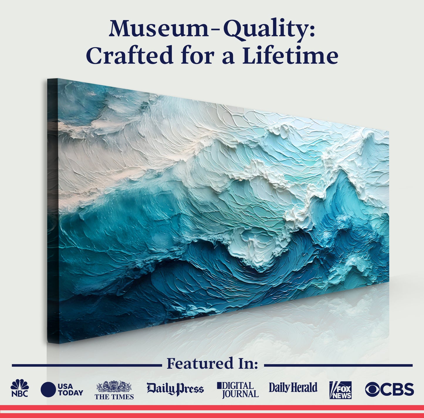 Blue Ocean Seascape II – Modern Coastal Wall Art
