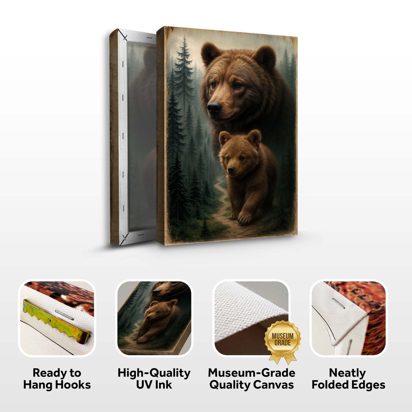 Guided by the Wild – Bear and Cub Wall Art