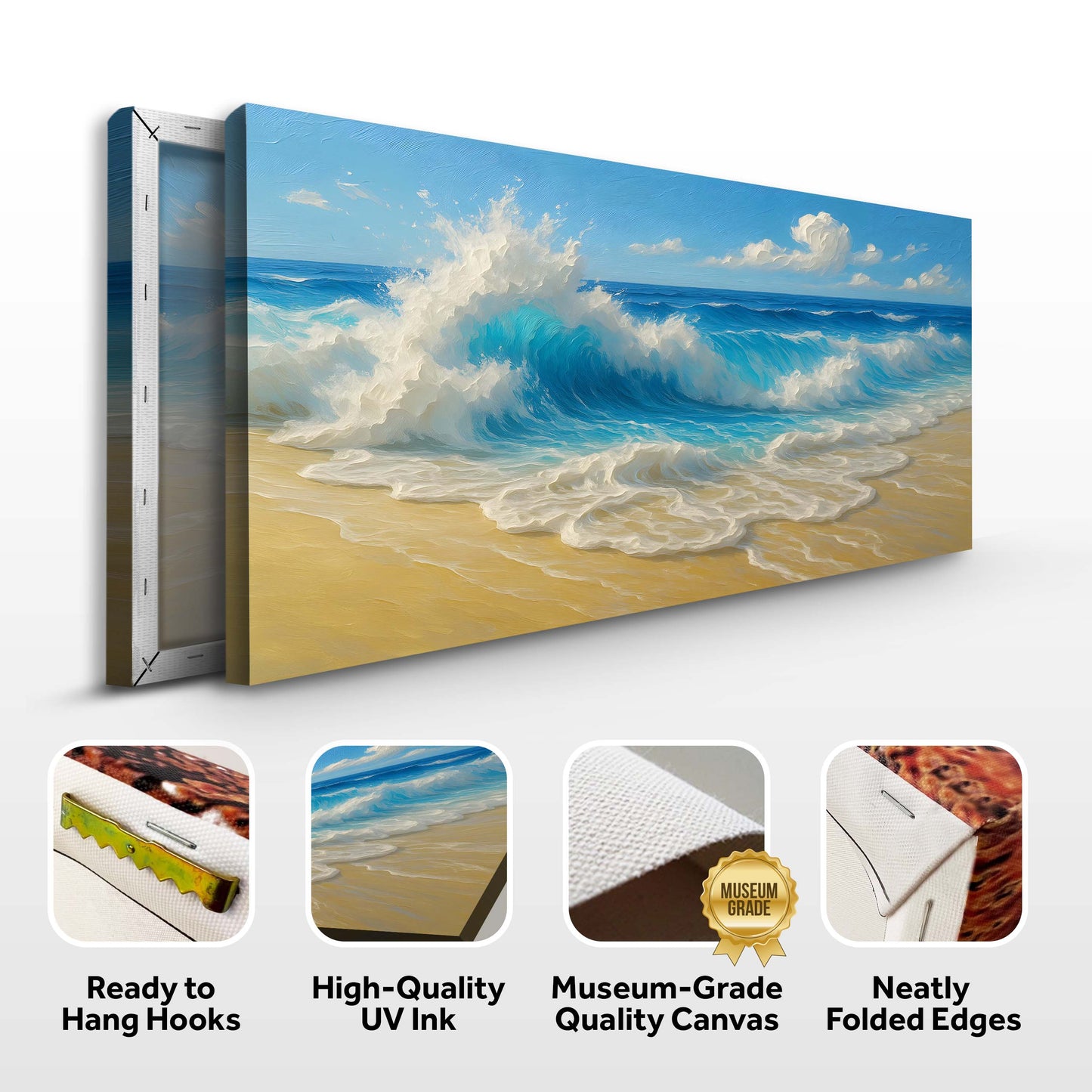Coastal Morning Wave – Canvas Wall Art V