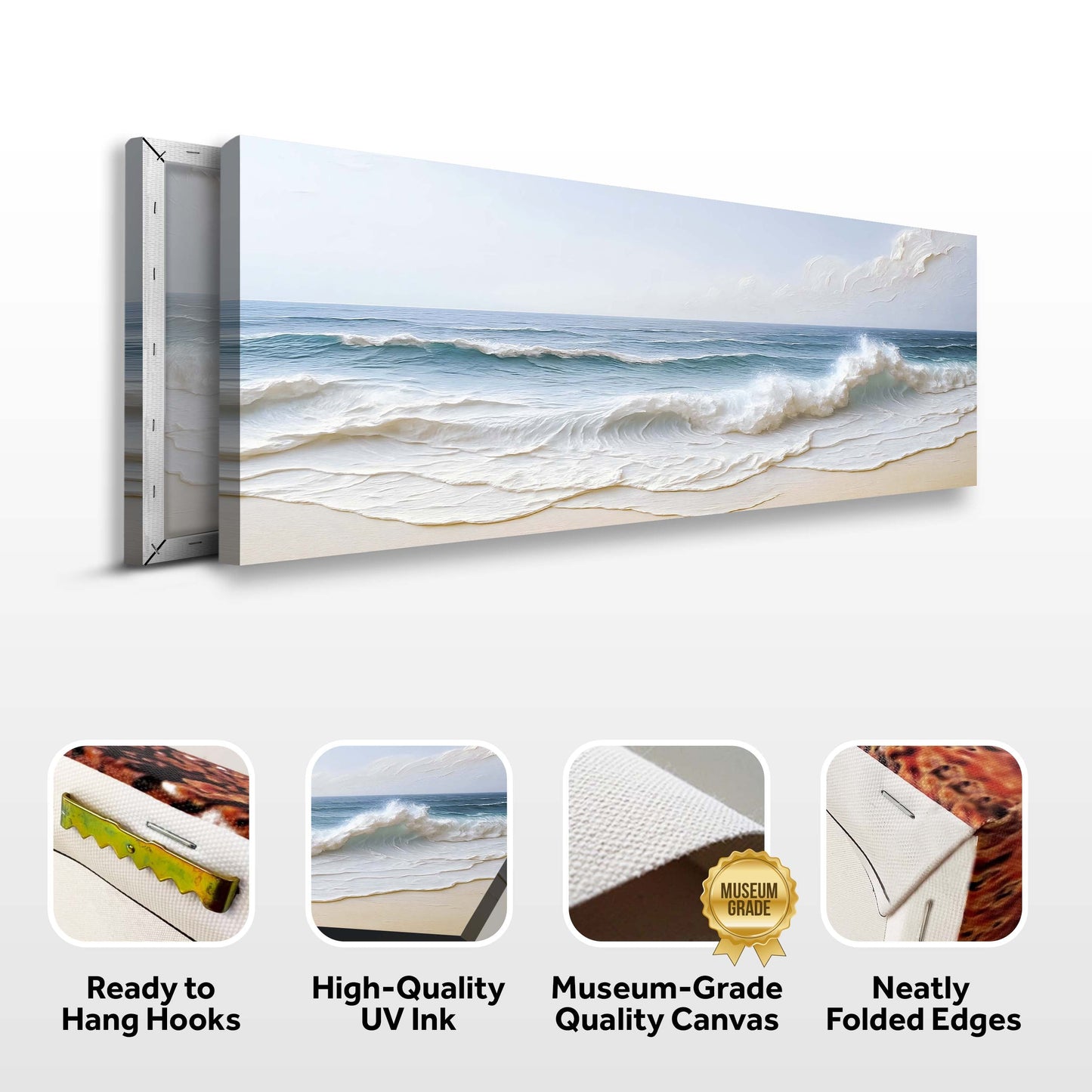 Ocean Wave Seascape – Coastal Shoreline Wall Art